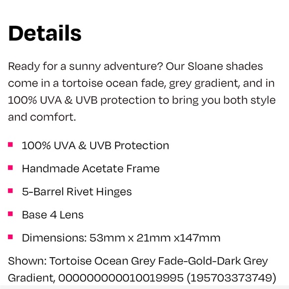 Tom's Sloane Sunglasses, in purple and tortoise shell, like new! - Picture 6 of 8